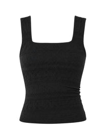 Lace Textured Square Tank