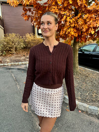 Theo Cable-knit Cardigan