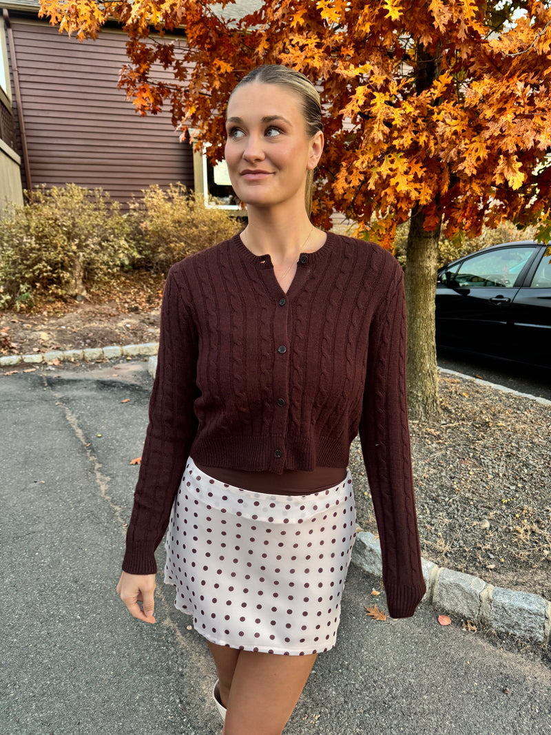 Theo Cable-knit Cardigan