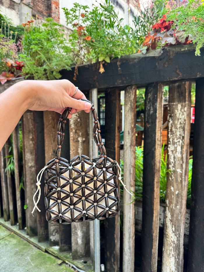 Woodsy Beaded Bag