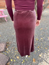 Plum Maxi Skirt