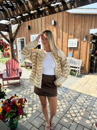 Wavy Crochet Cardigan
