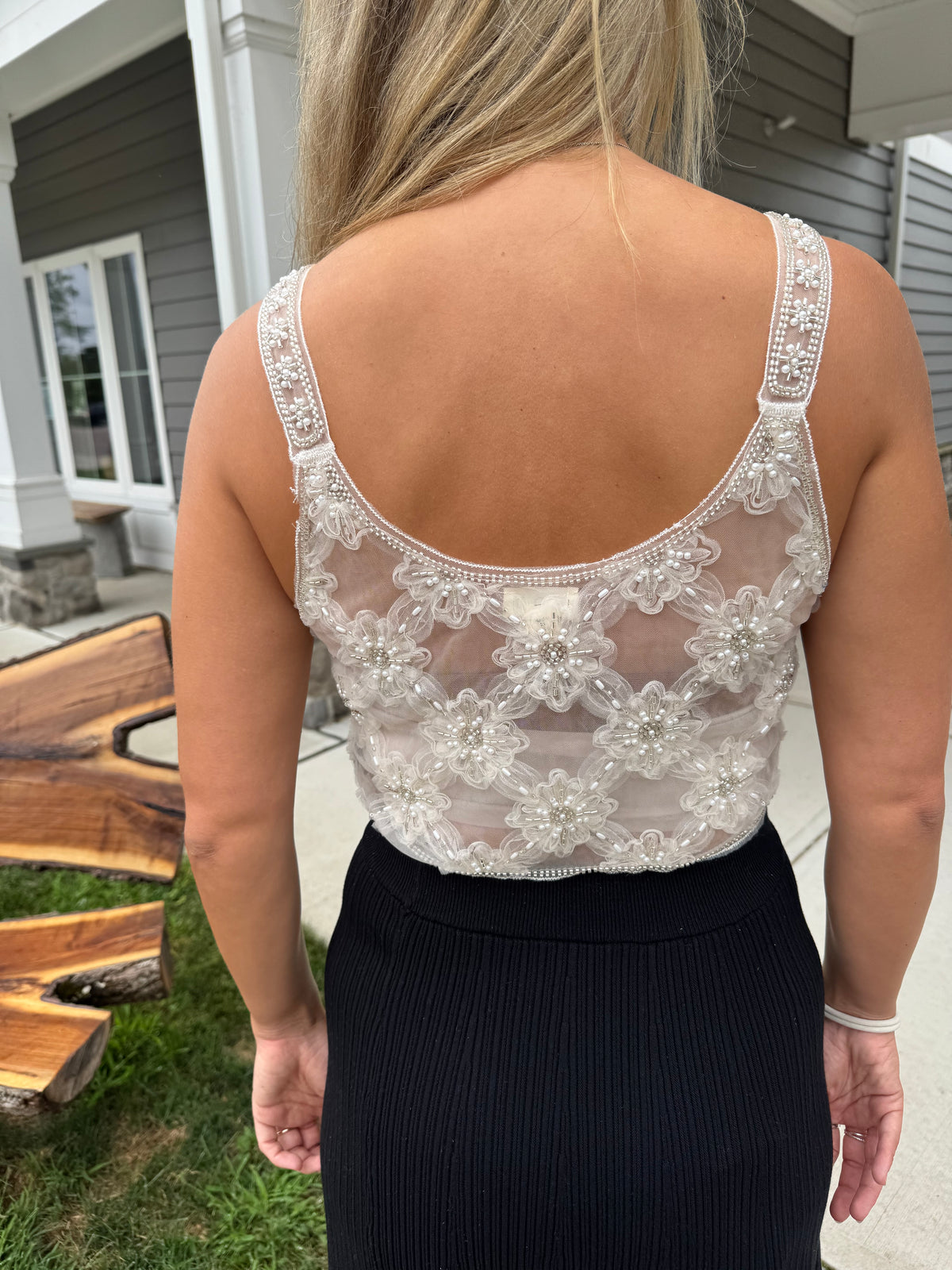 Daisy Beaded Tank