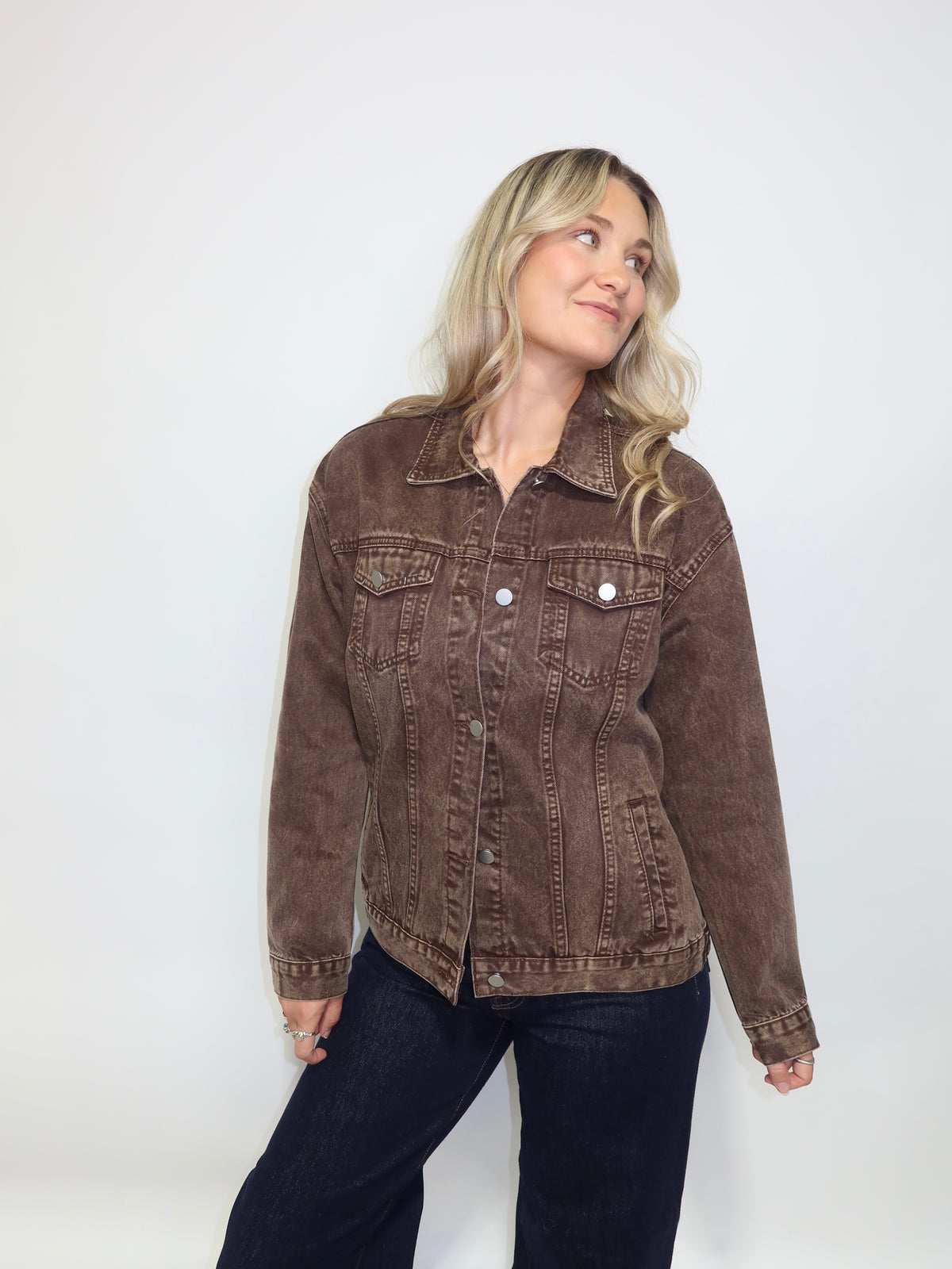 Chocolate Denim Jacket