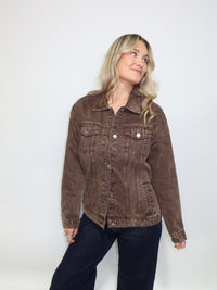 Chocolate Denim Jacket