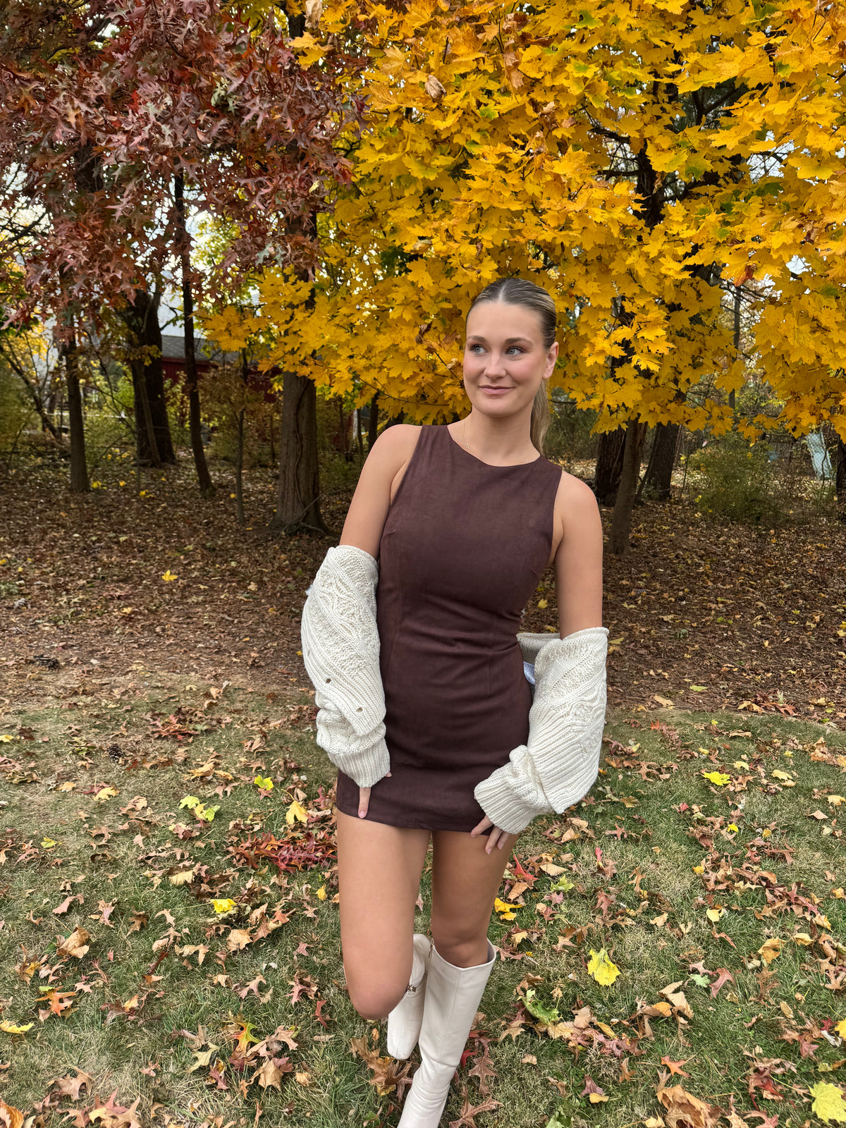 Cinnamon Spice Mini Dress