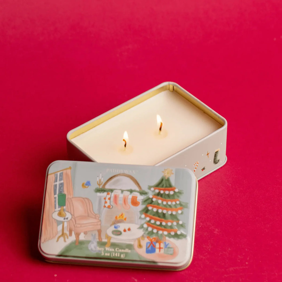 Chestnut Holiday Tin Candle
