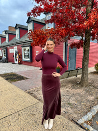 Plum Maxi Skirt