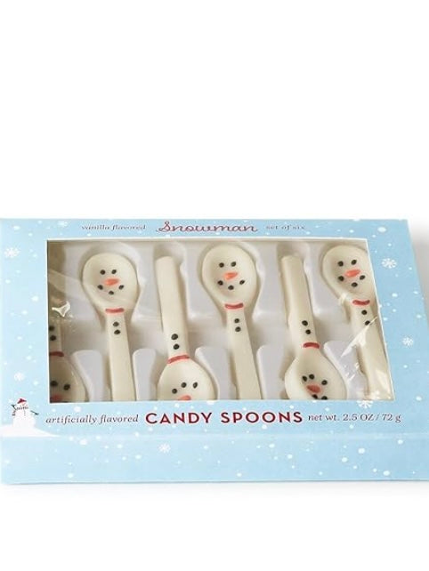 Snowman Candy Spoons