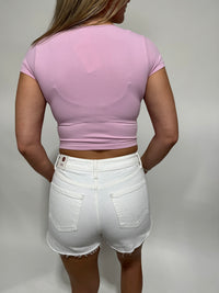 Colette White Denim Shorts