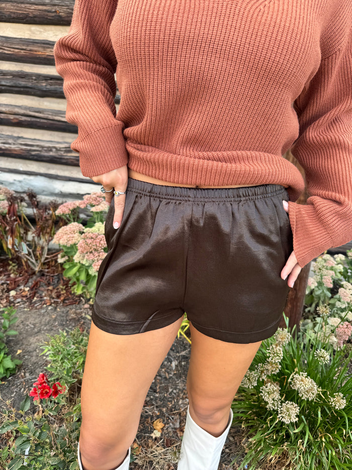 Charlotte Satin Shorts