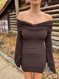 Dark Chocolate Sweater Dress
