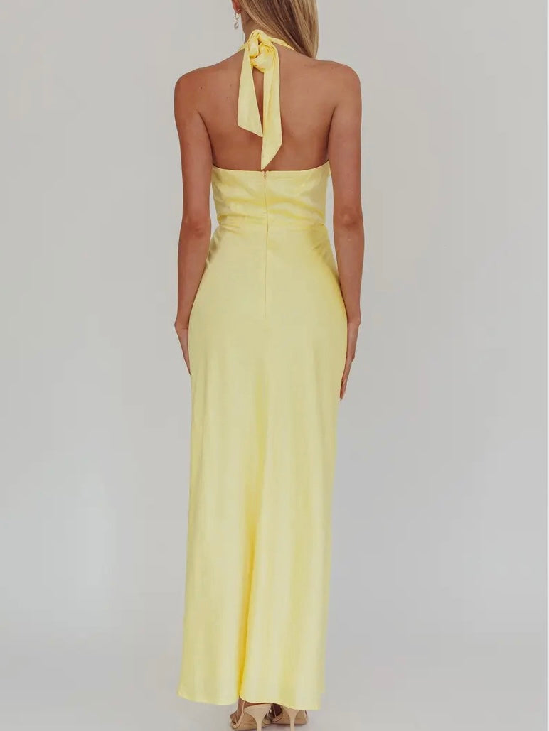 Isadora Halter Maxi Dress