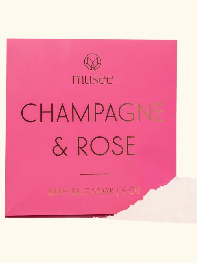 Champagne and Rose Mini Bath Salt Soak