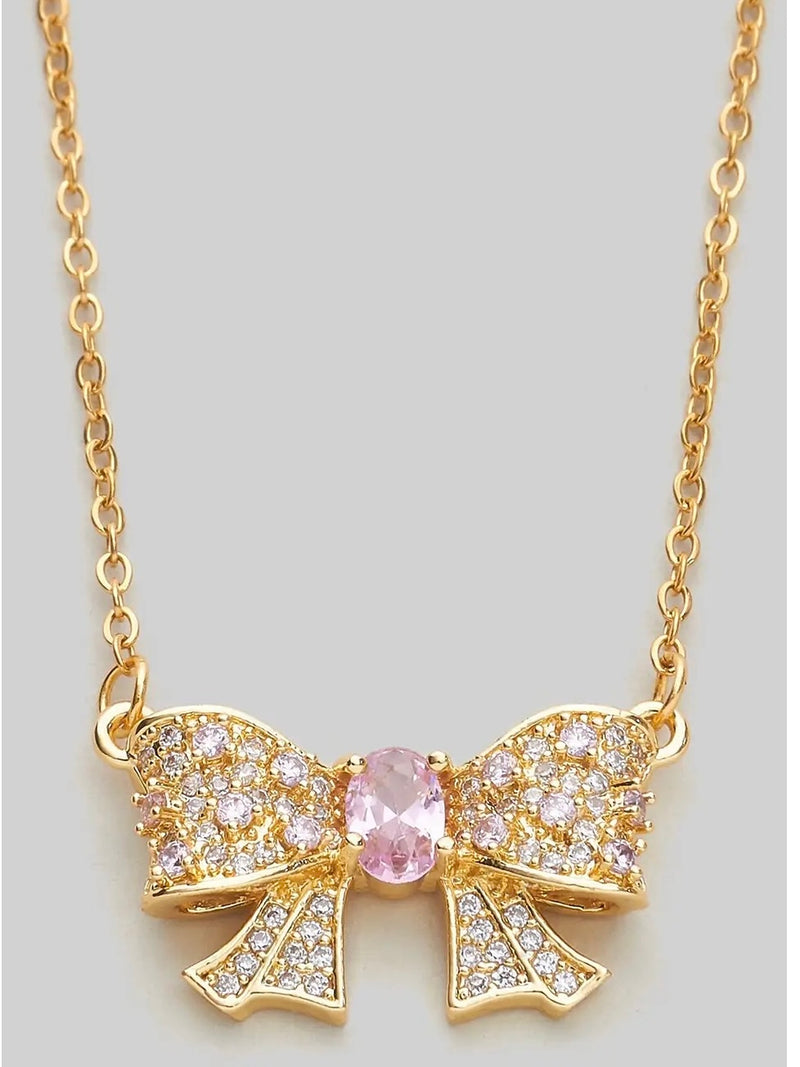 Girly Bow Necklace