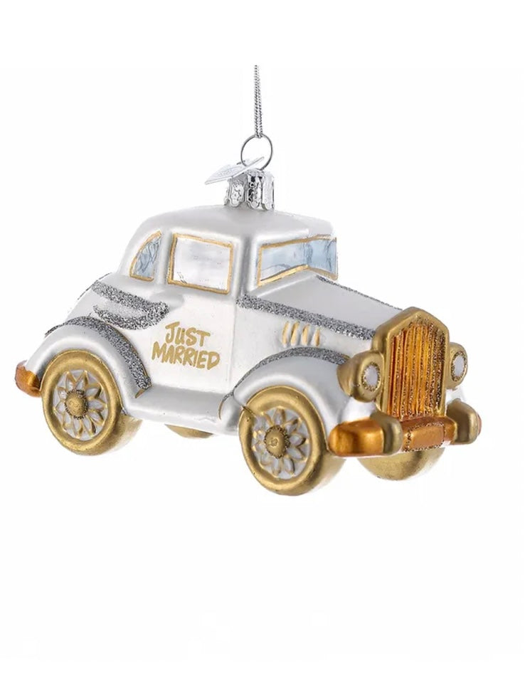 Just Married Car Ornament