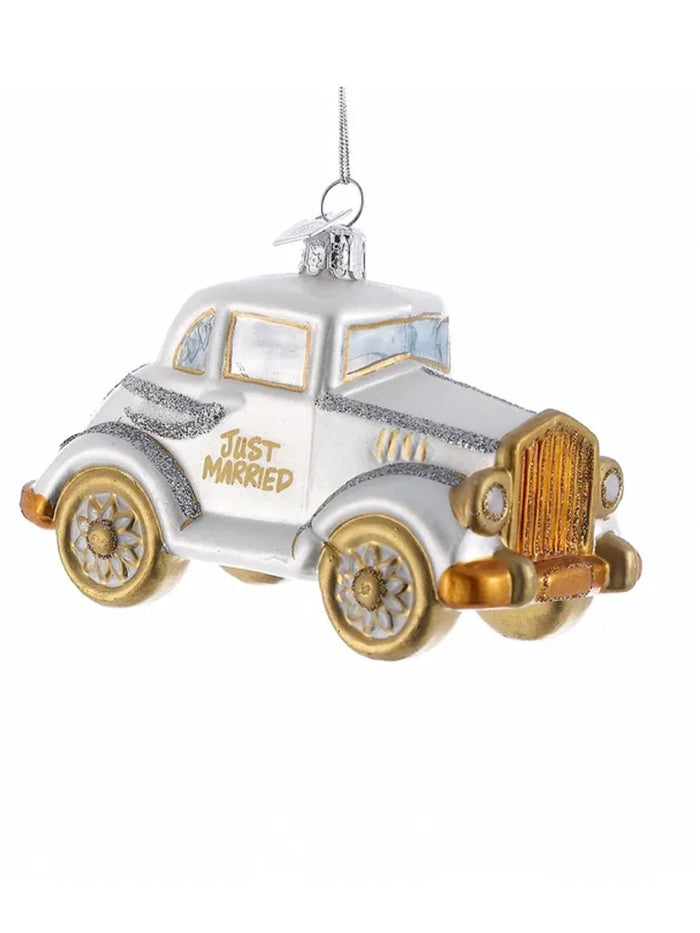 Just Married Car Ornament