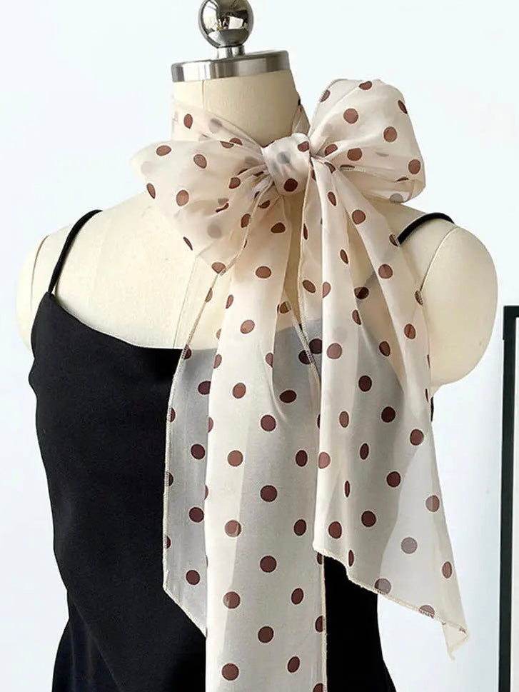 Polka Dot Tie Belt Scarf
