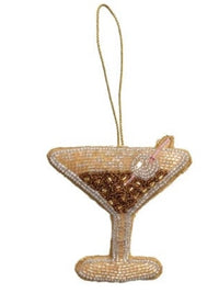 Martini Beaded Ornament