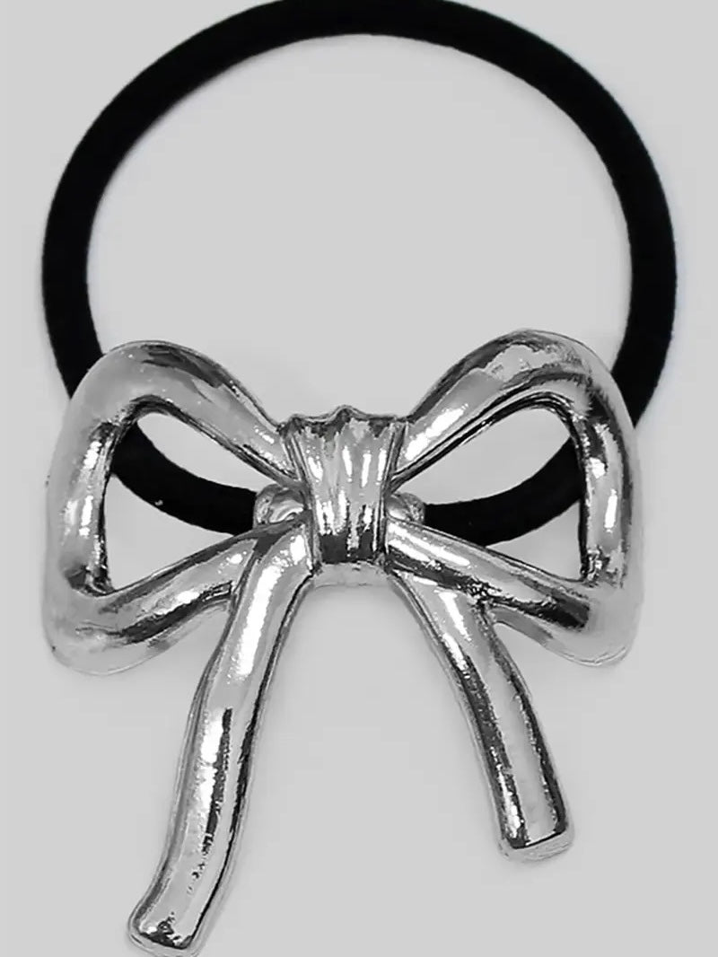 Metal Bow Hair Tie