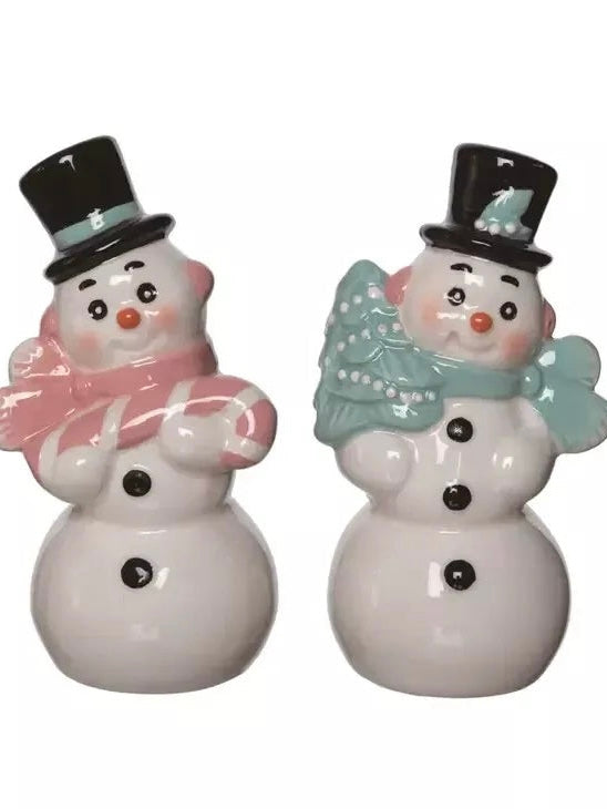 Snowman Salt & Pepper Shakers