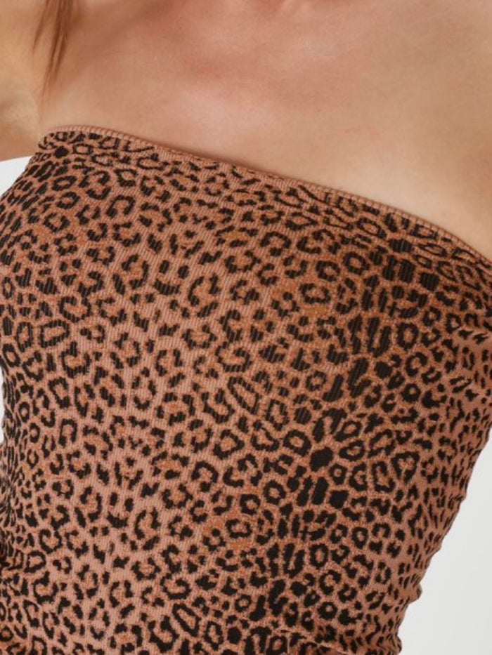 Leopard Tube Top