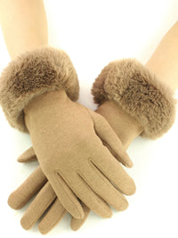 Faux Fur Gloves