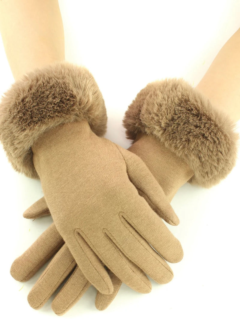 Faux Fur Gloves