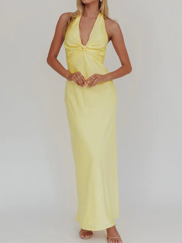 Isadora Halter Maxi Dress