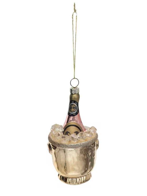 Ice Bucket Champagne Ornament