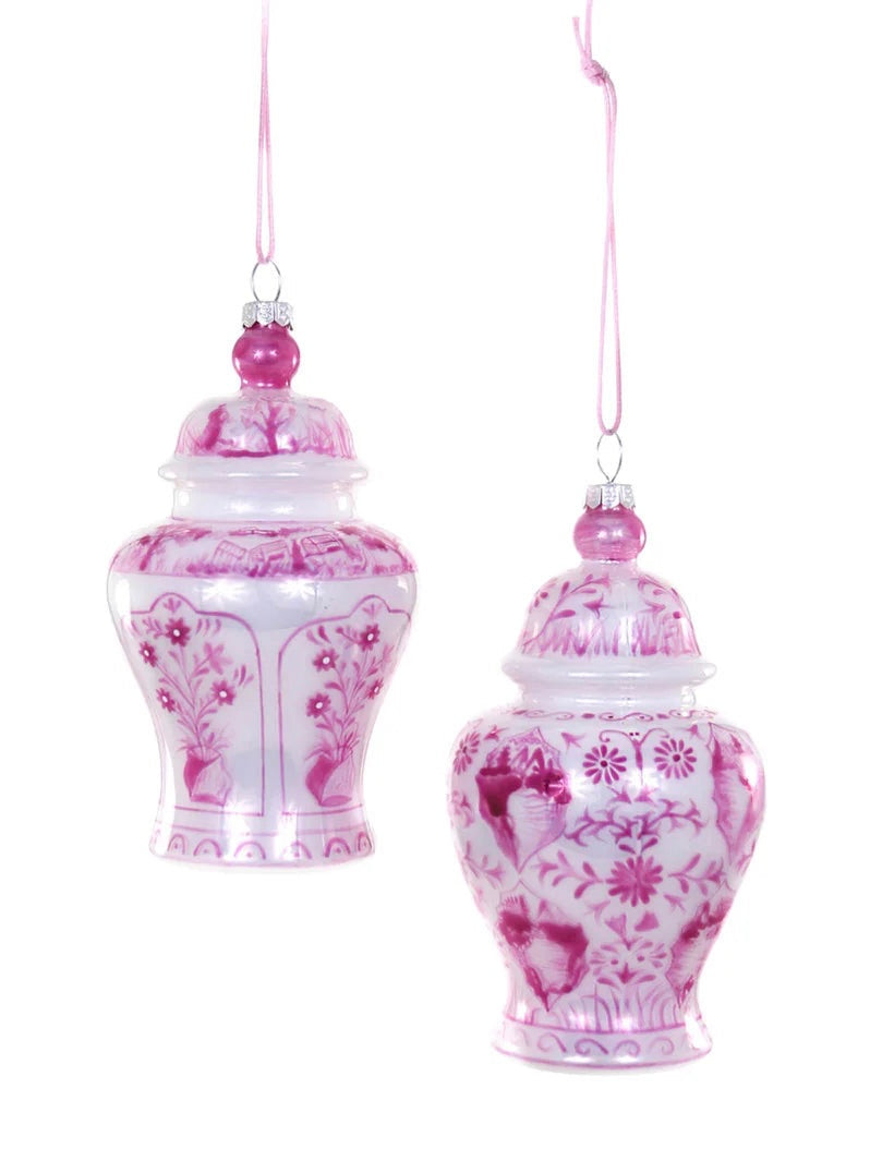 Pink Ginger Jar Ornament