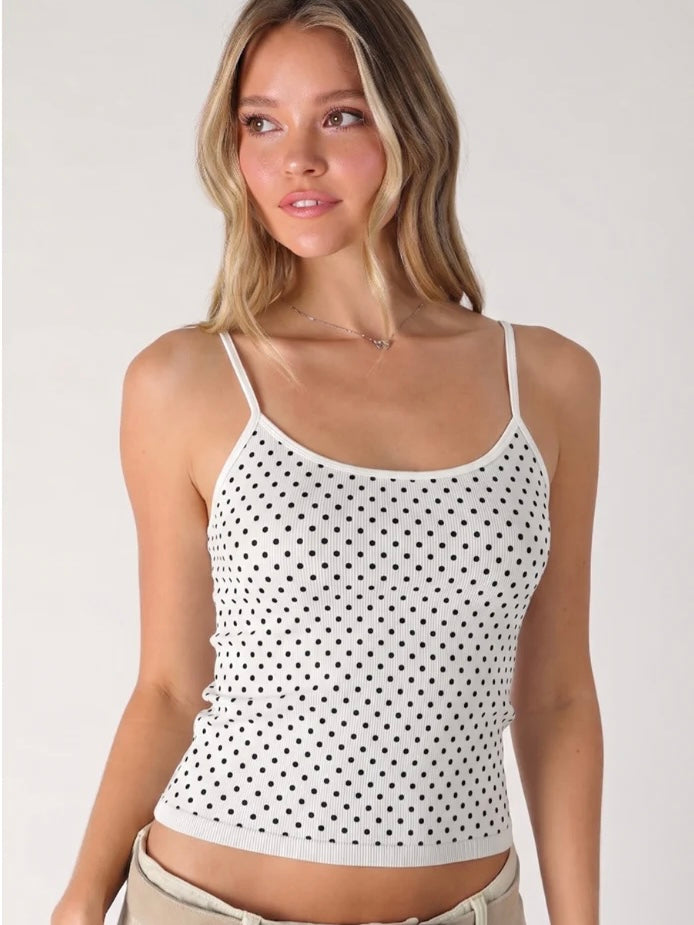 Polka Dot Strap Cami