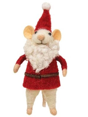 Santa Mouse Ornament