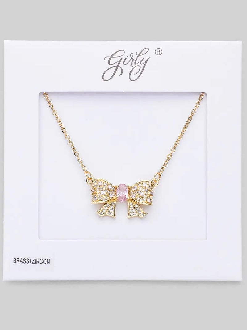 Girly Bow Necklace