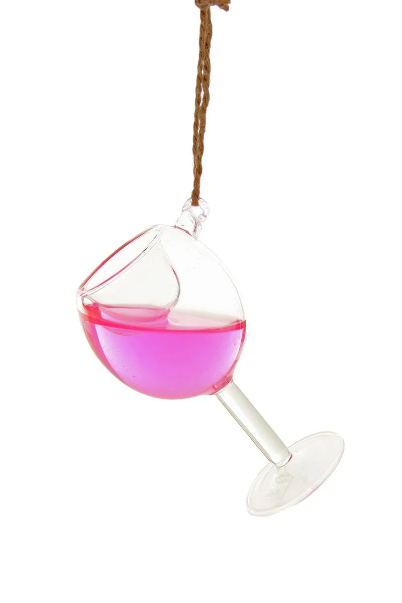 Blush Wine Ornament