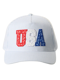 USA Seersucker Hat