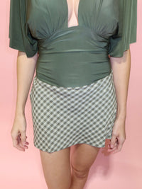 Cher Plaid Skort