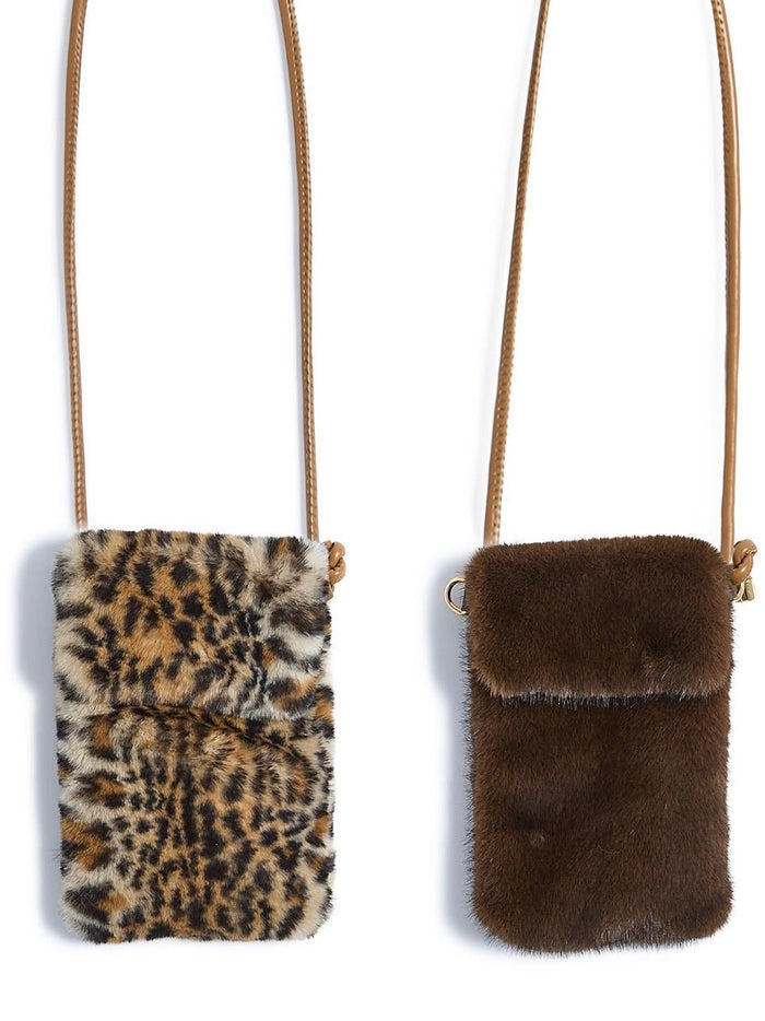 Faux Fur Crossbody Bag