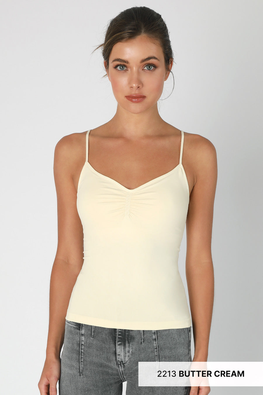 Jersey Shirred Cami