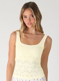 Floral Textured Lace Tank