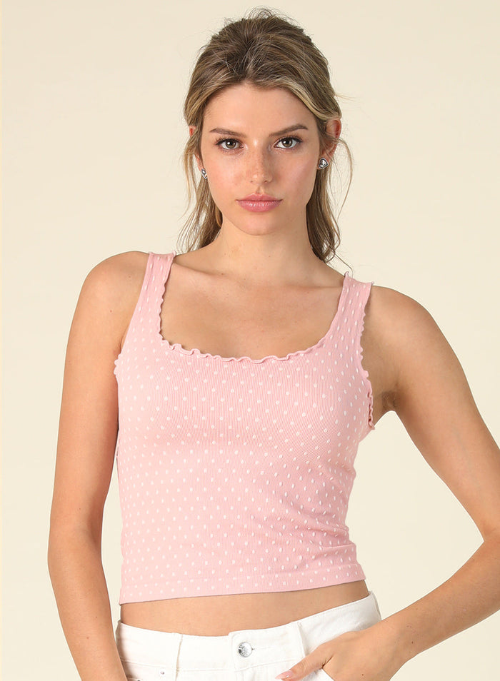 Polka Dot Edge Crop