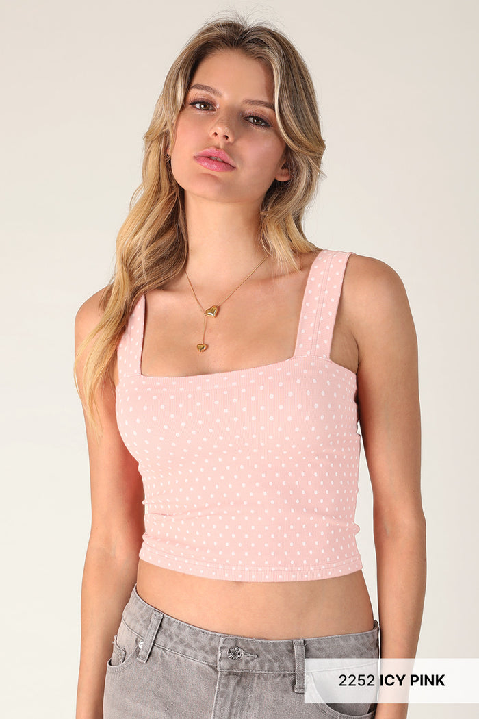 Polka Dot Square Crop