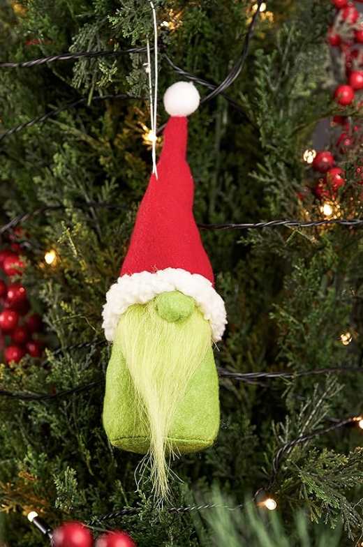 Grinch Gnome Ornament