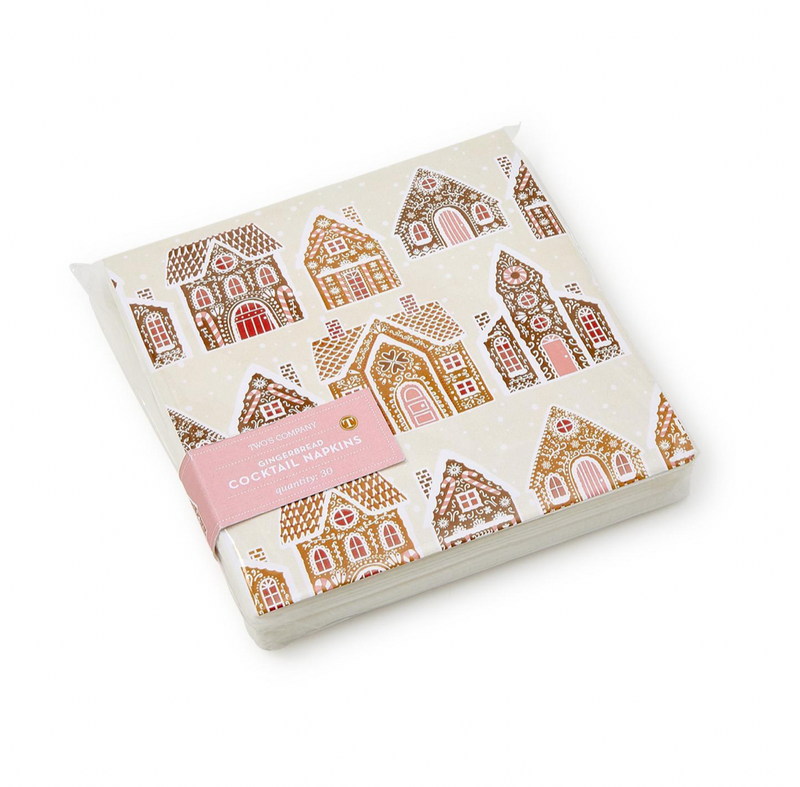 Gingerbread House Cocktail Napkins