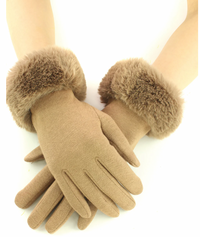 Faux Fur Gloves