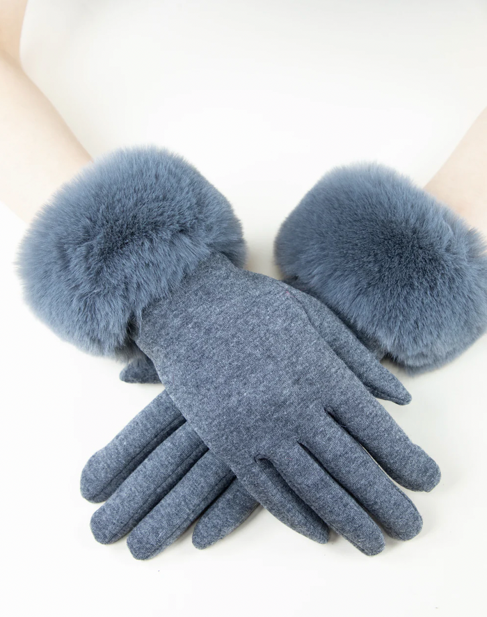 Faux Fur Gloves