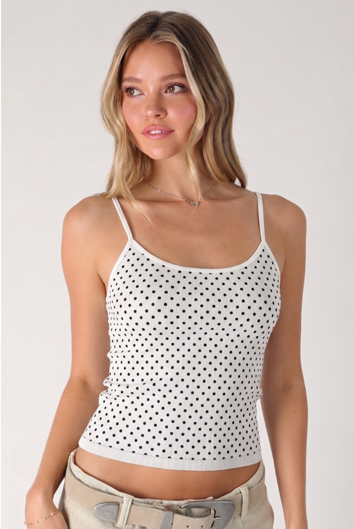 Polka Dot Strap Cami