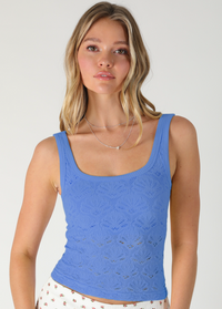 Floral Textured Lace Tank
