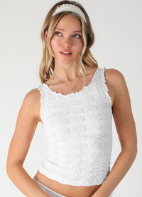 Floral Edge Tank