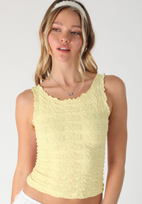 Floral Edge Tank